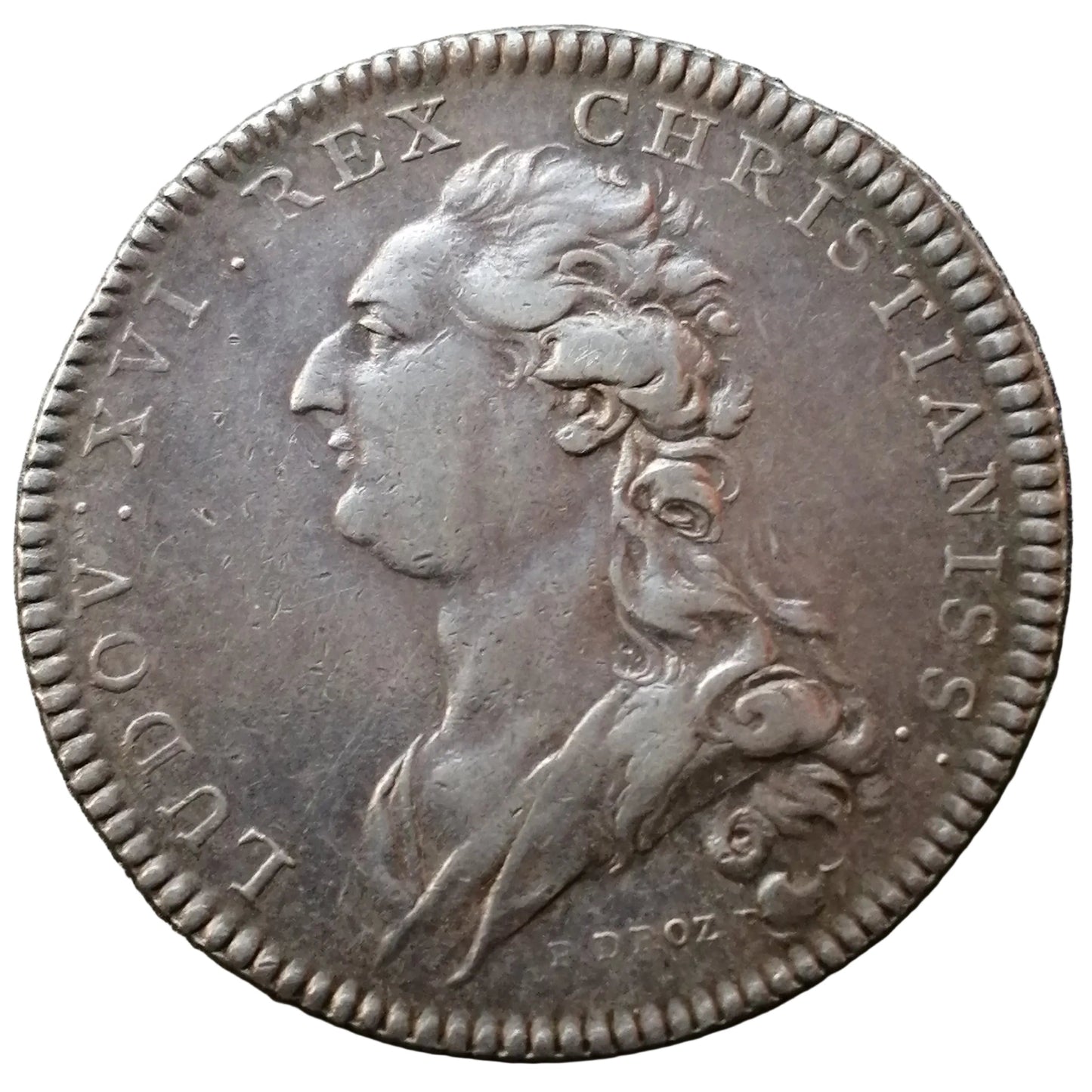 Jeton Chambre de commerce de Lille Louis XVI Argent 9.40 gr 32 mm
