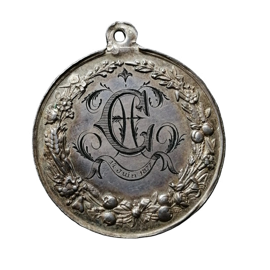 Souvenir token of first silver communion 6.36 gr 32 mm