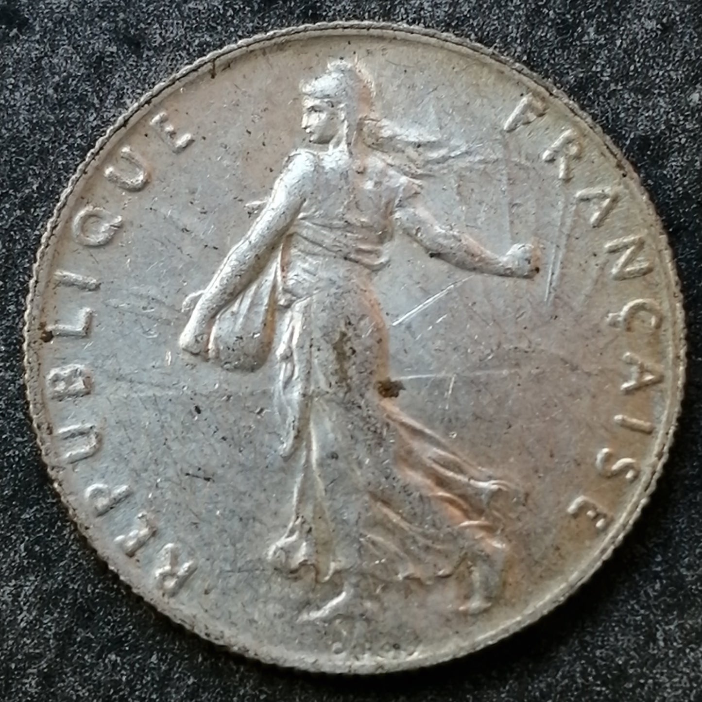 Semeuse 50 centimes 1908 Argent 2.50 gr G.420