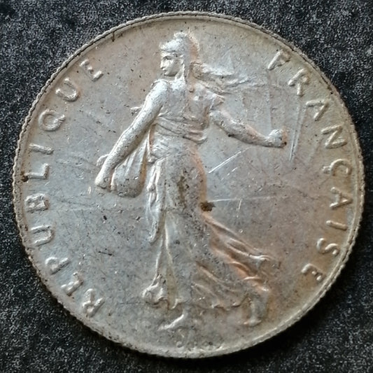 Semeuse 50 centimes 1908 Argent 2.50 gr G.420