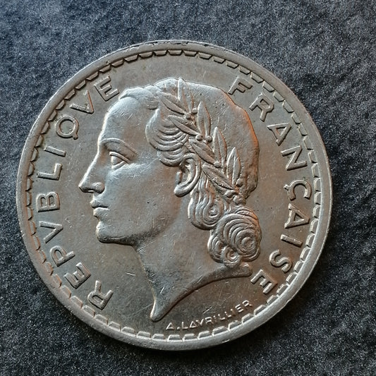 Lavrillier 5 francs 1938 Nickel 12.20 gr G.760