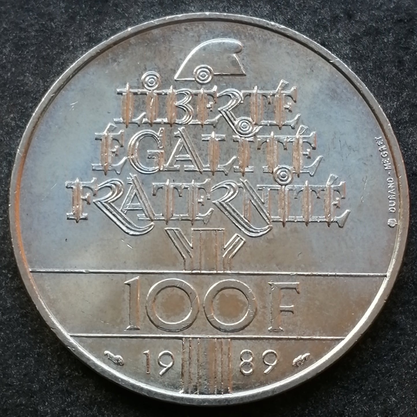 Droits de l'homme 100 francs 1989 Argent 15.00 gr - G.904