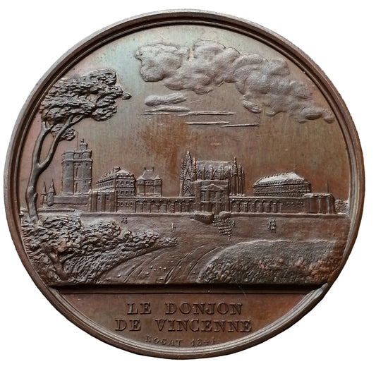 France Médaille Prise de la Bastille 1844 Cuivre par Rogat 40.75 gr
