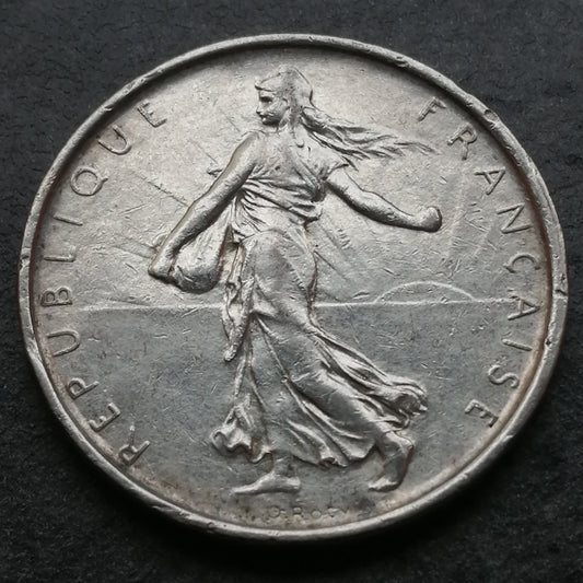 Semeuse 5 francs 1967 Argent - 9.98 gr - G. 770
