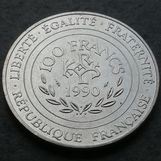 Charlemagne 100 francs 1990 Argent - 15.00 gr - G. 905