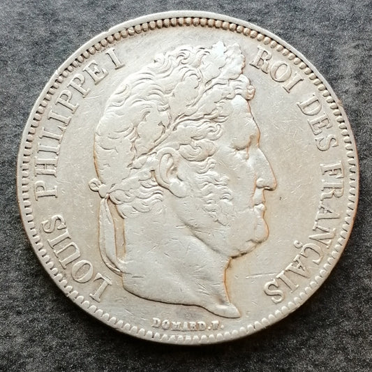 Louis Philippe (1830-1848) 5 francs 1838 B Rouen Argent - 24,95 gr - G. 678