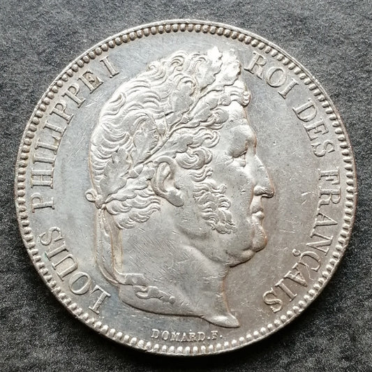 Louis Philippe (1830-1848) 5 francs 1843 In Paris Silver - 24.94 GR - G. 678