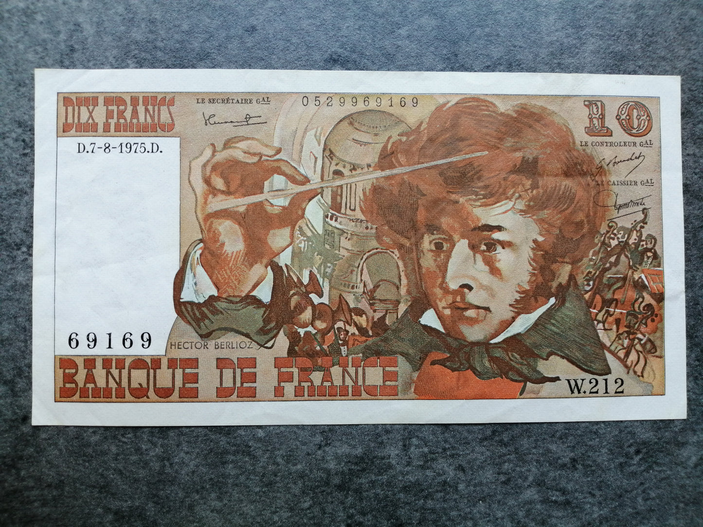 10 francs Berlioz - W.212 - D 7.8.1975