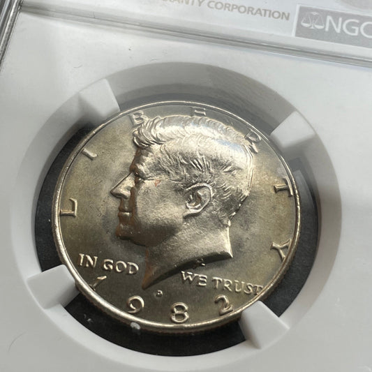 USA Half Dollar (½ $) "Kennedy Half Dollar" 1982 D Denver NGC MS66