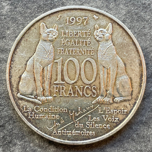 André Malraux 100 Francs 1997 Argent 15.12 gr
