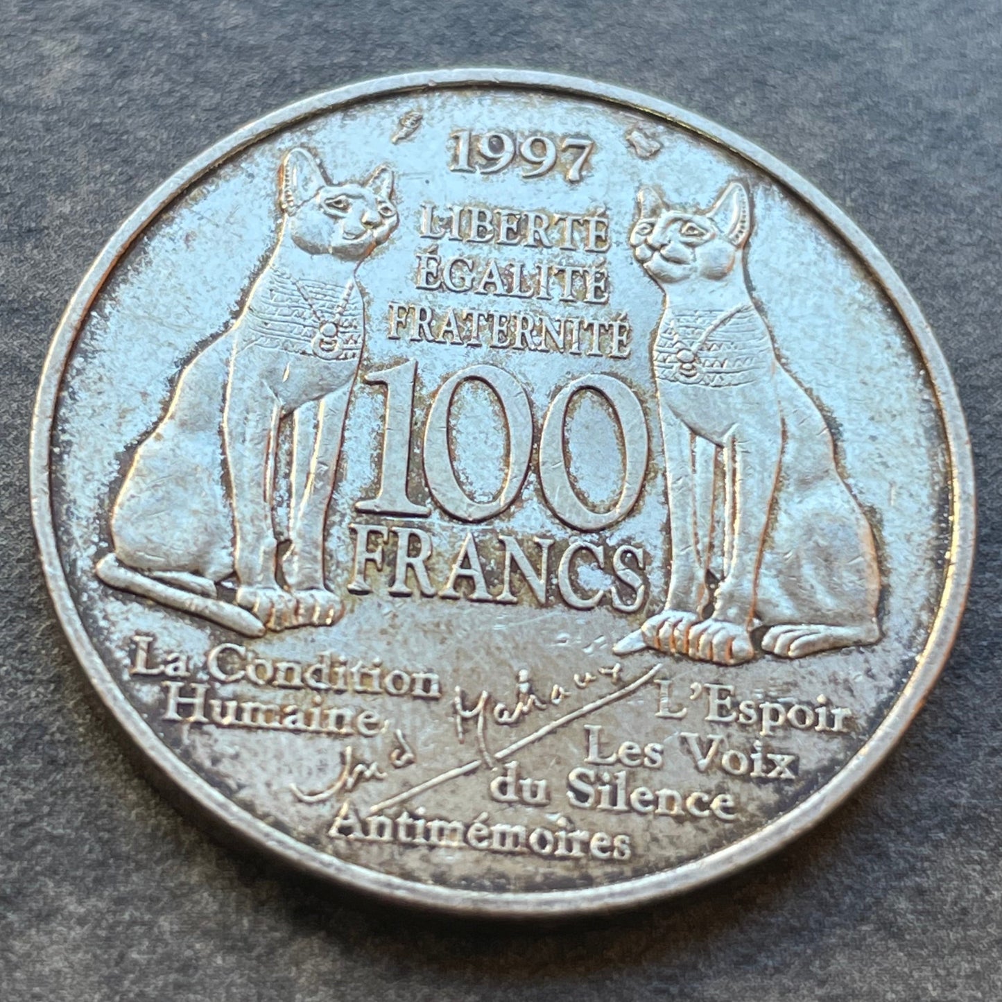 André Malraux 100 Francs 1997 Argent 15.12 gr
