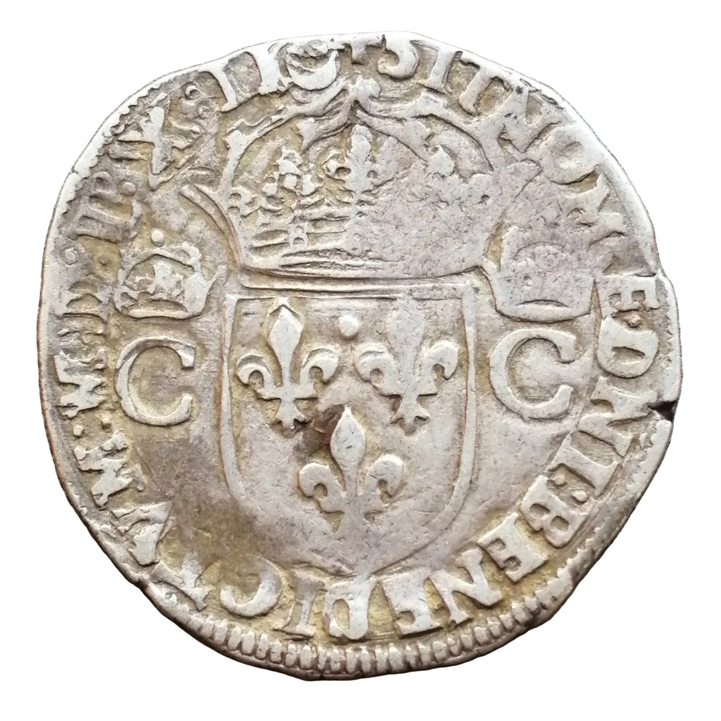 Charles IX (1560-1574) Teston 1562 K Bordeaux 9.44 gr