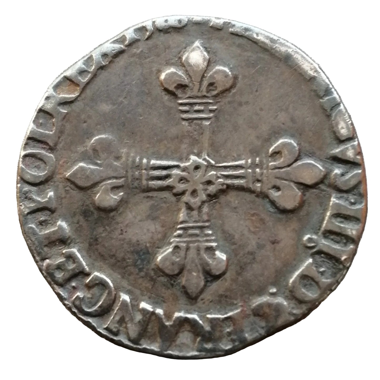 Henri III (1574-1589) quarter shields 1580 Rennes 8.40 gr