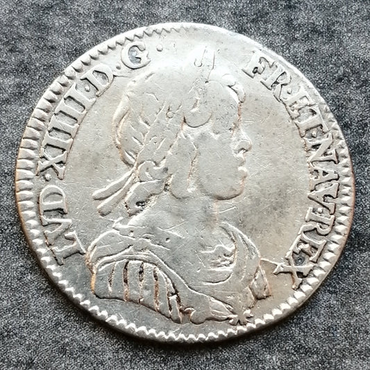 Louis XIV (1643-1715) 1/12 écu 1643 A Paris 2.15 gr