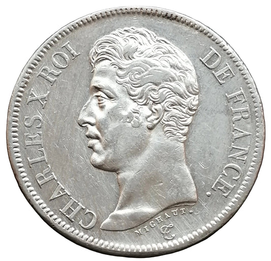 Charles X (1824-1830) 5 francs 1825 A Paris Argent 24,83 gr