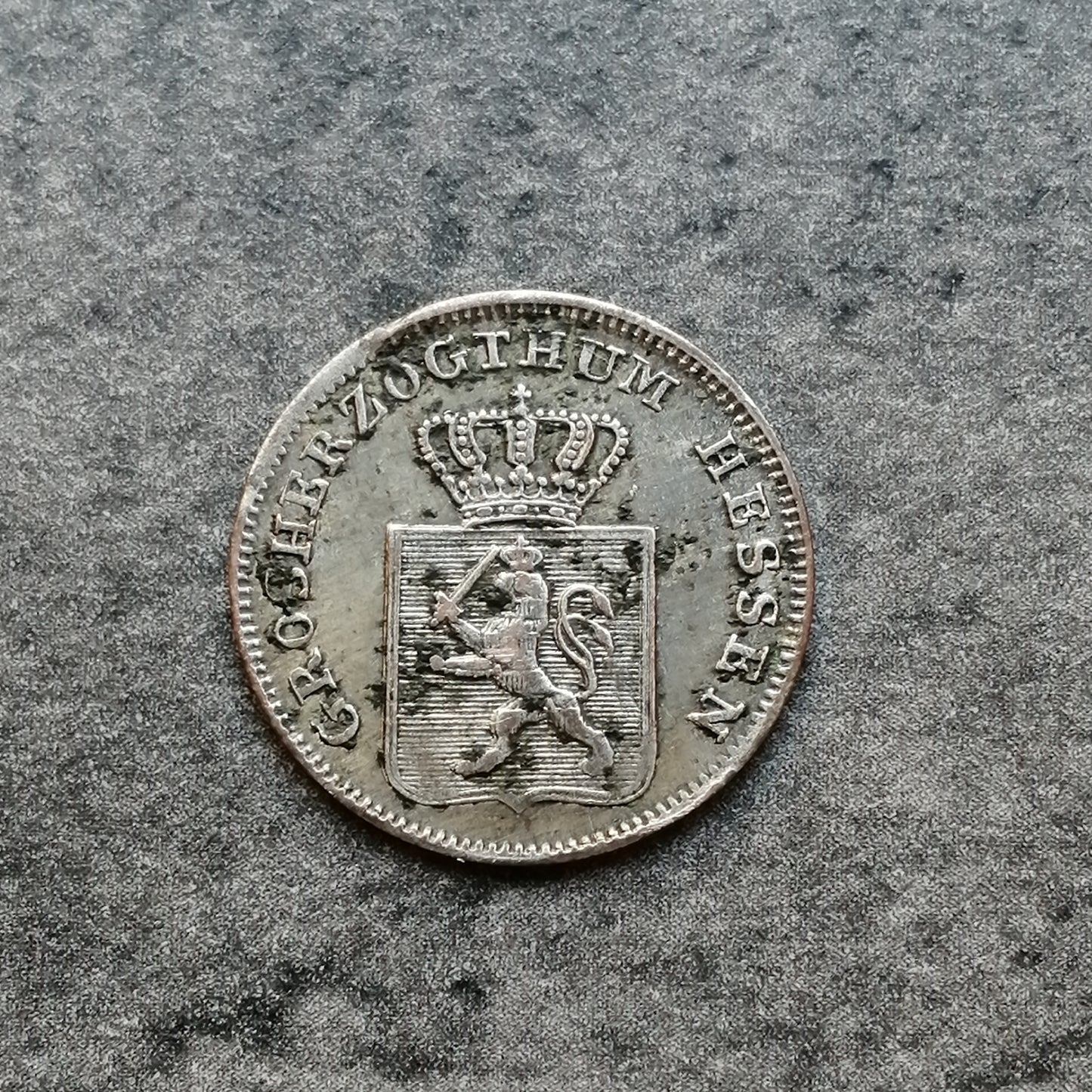 Allemagne 3 Kreuzer 1856 Hesse Darmstadt 1.24 gr