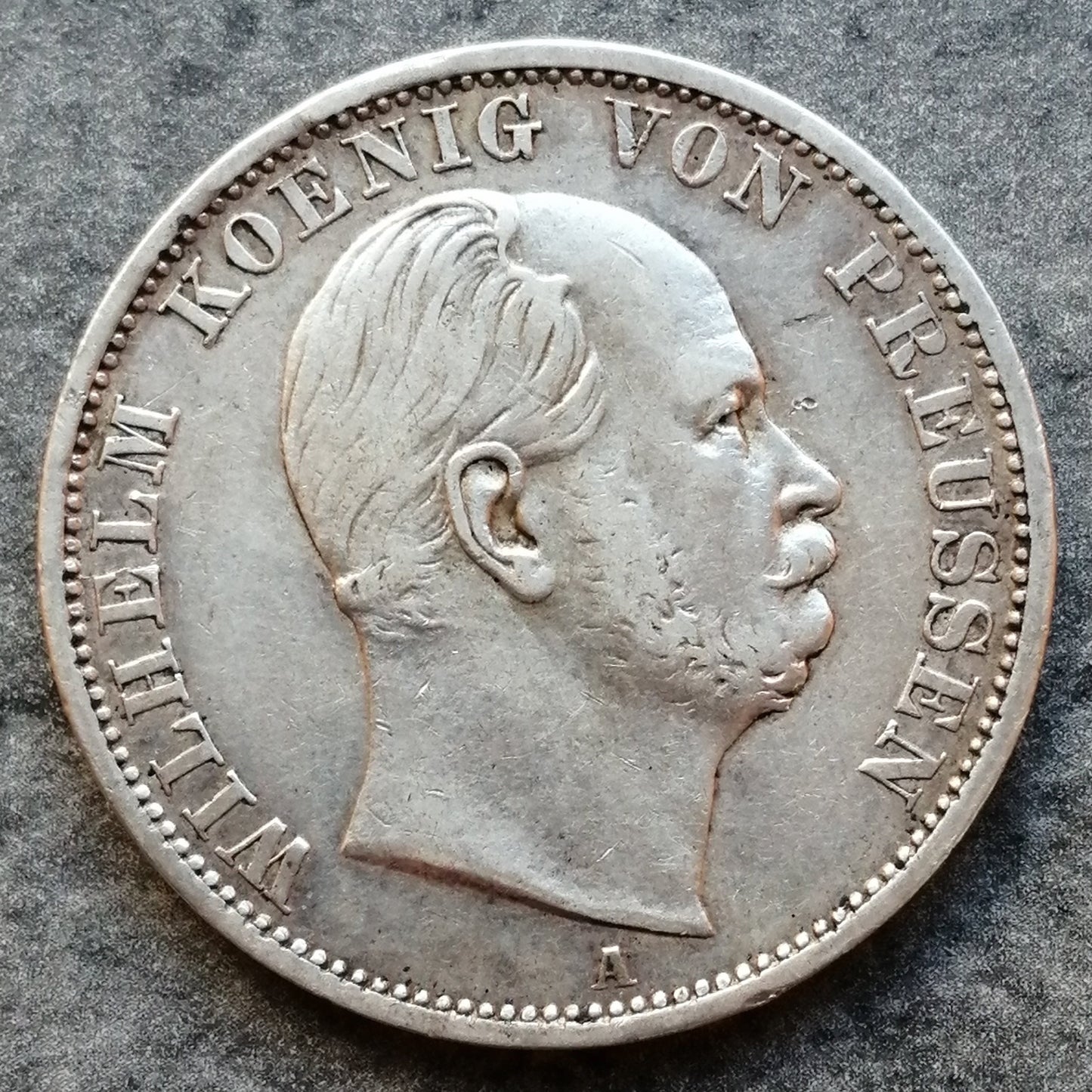 Allemagne Thaler 1869 A Wilhelm Prusse Argent 18.43 gr