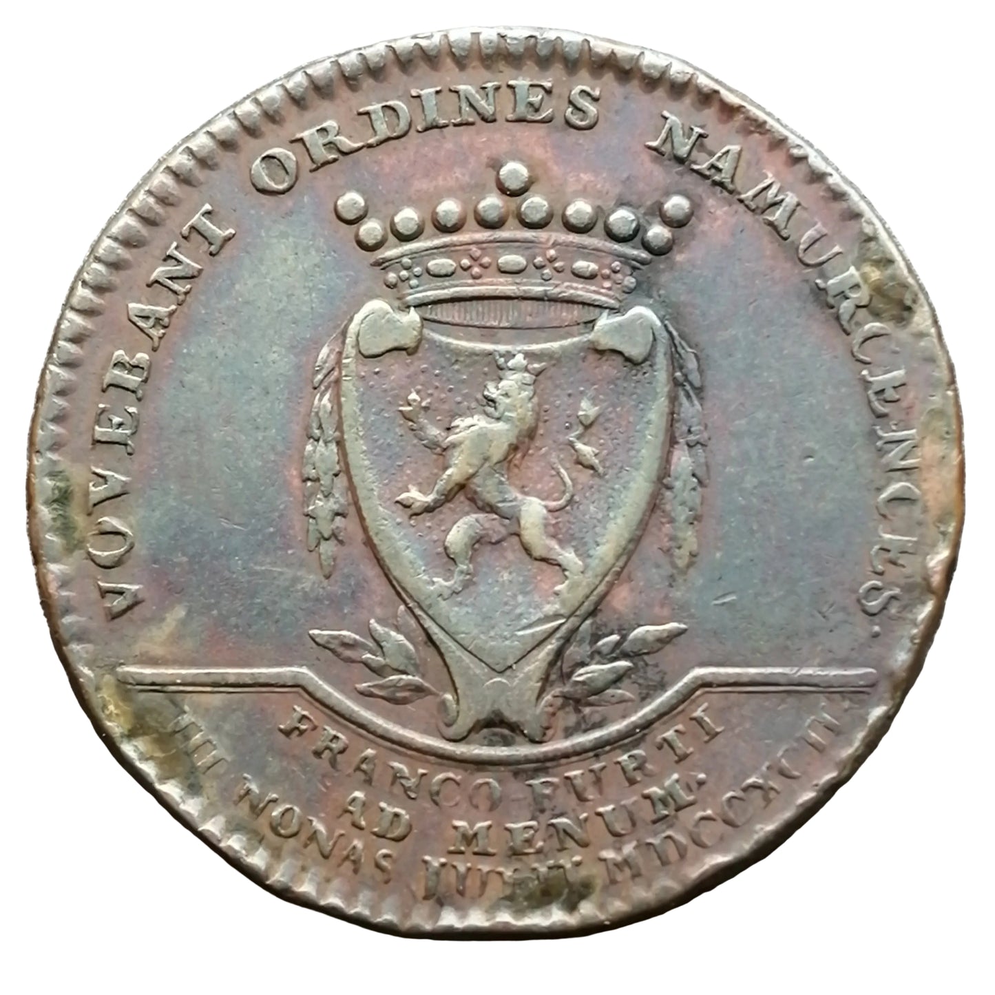Ficha Países Bajos Austriacos Namur François II 11,65 gr 33 mm