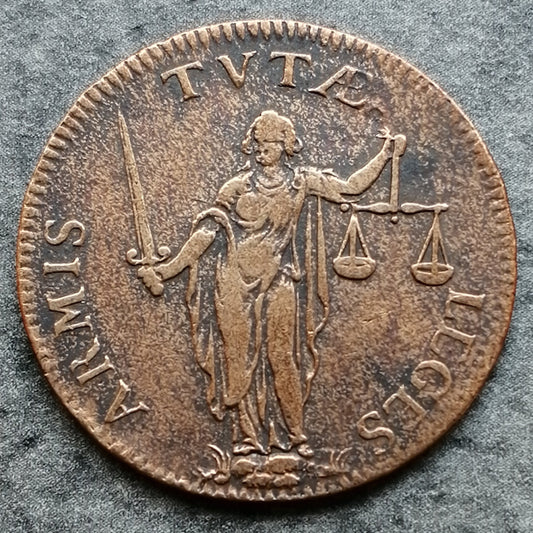 Louis XIV token (1643-1715) justice reform 4.71 gr