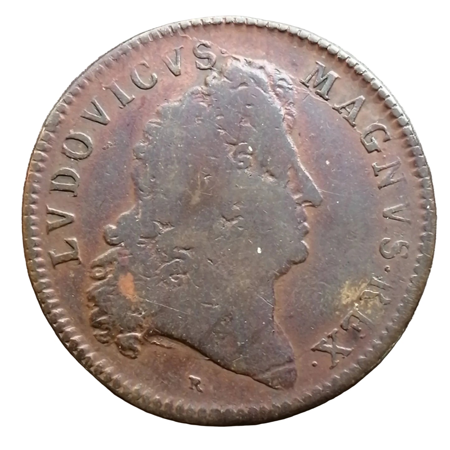 Louis XIV token (1643-1715) Chamber of money 1686 5.65 gr