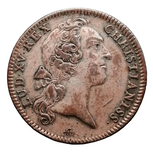 Jeton Louis XV (1715-1774) Ordinaire des Guerres 1753 6.89 gr