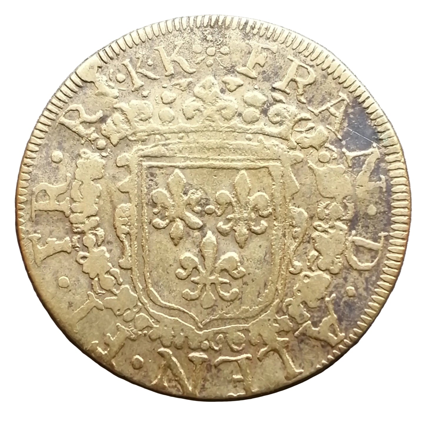 Brabant token and County of Flanders Duke of Alençon then Anjou Le Perche François 1594 4.43 GR