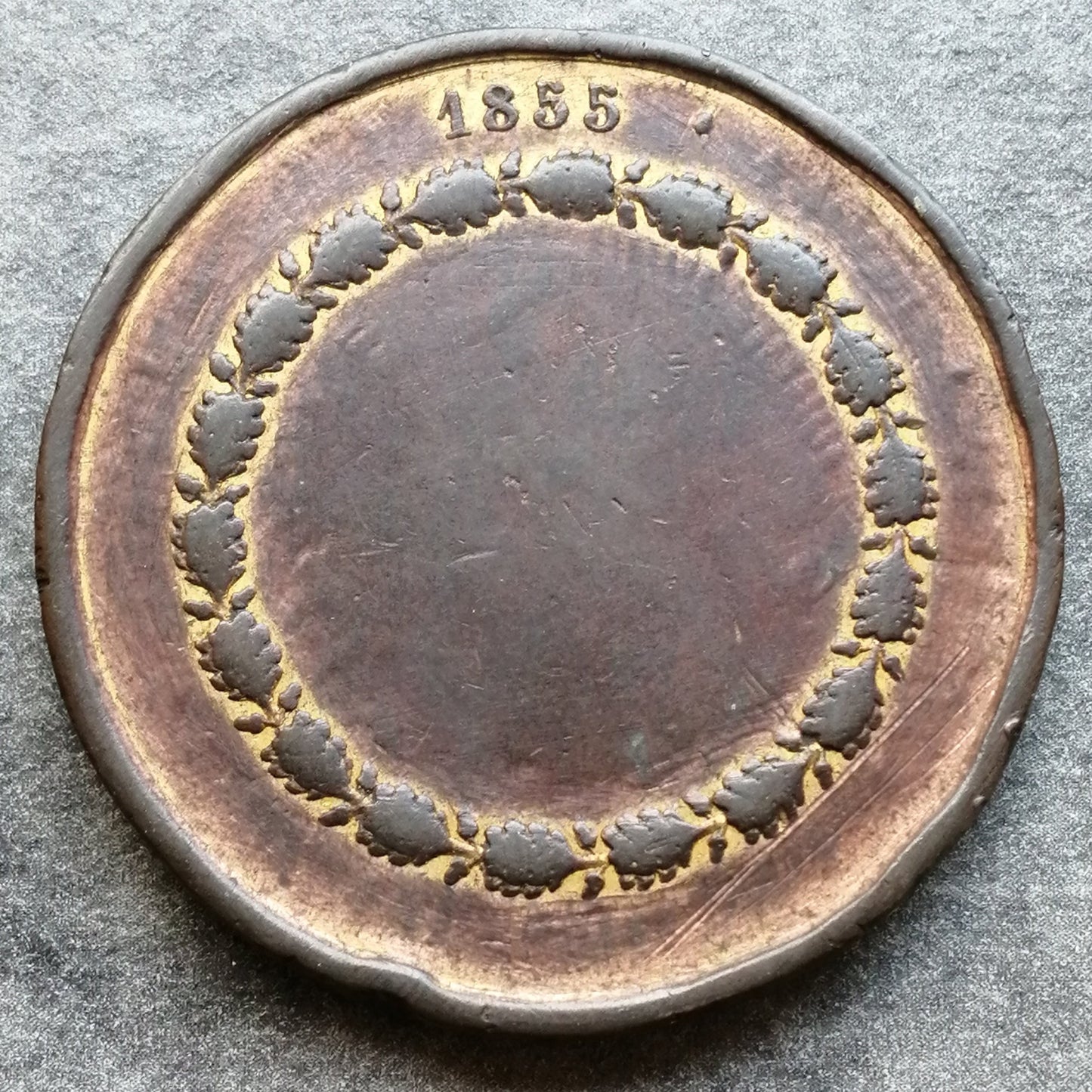 Médaille Napoléon III et Eugénie 1855 Par Caqué 24.55 gr