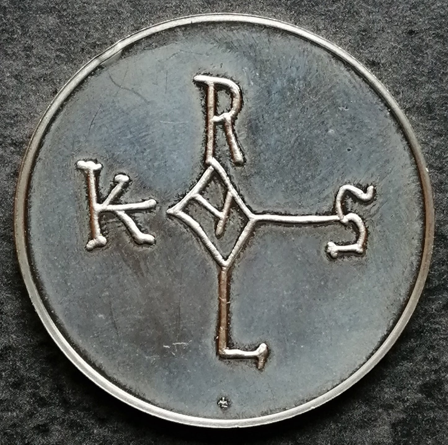 Médaille Charlemagne Karolus 768-814 Argent 16.55 gr