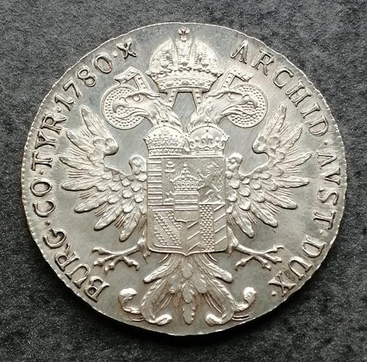 Austria Thaler 1780 x Silver Refrapover 28.06 GR Superb