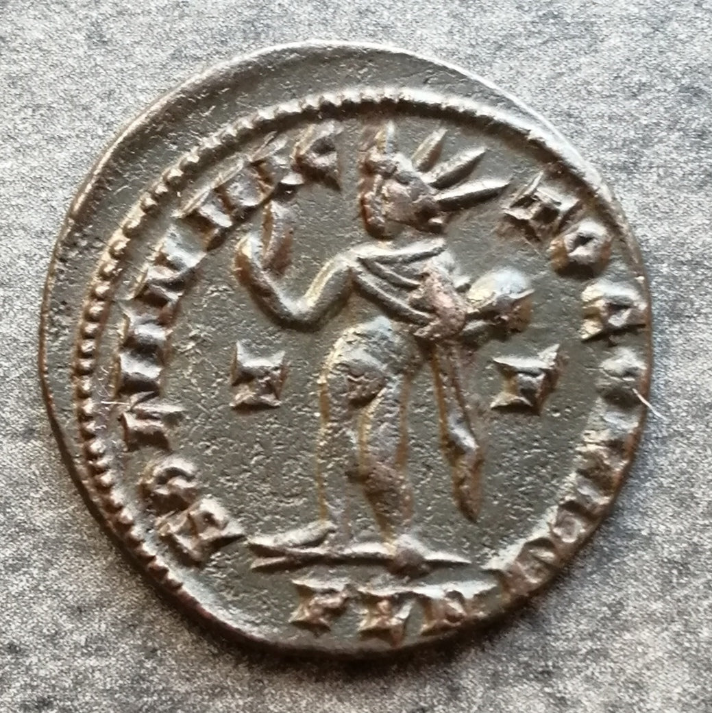 Constantin Ier (306-337) Follis Sol Invicto Comiti Londres 3.45 gr 22 mm