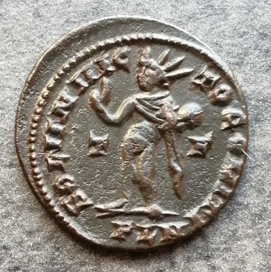 Constantin Ier (306-337) Follis Sol Invicto Comiti Londres 3.45 gr 22 mm