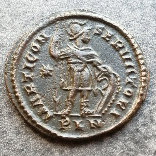 Constantin Ier (306-337) Follis Marti Conservatori Londres 2.97 gr 22 mm
