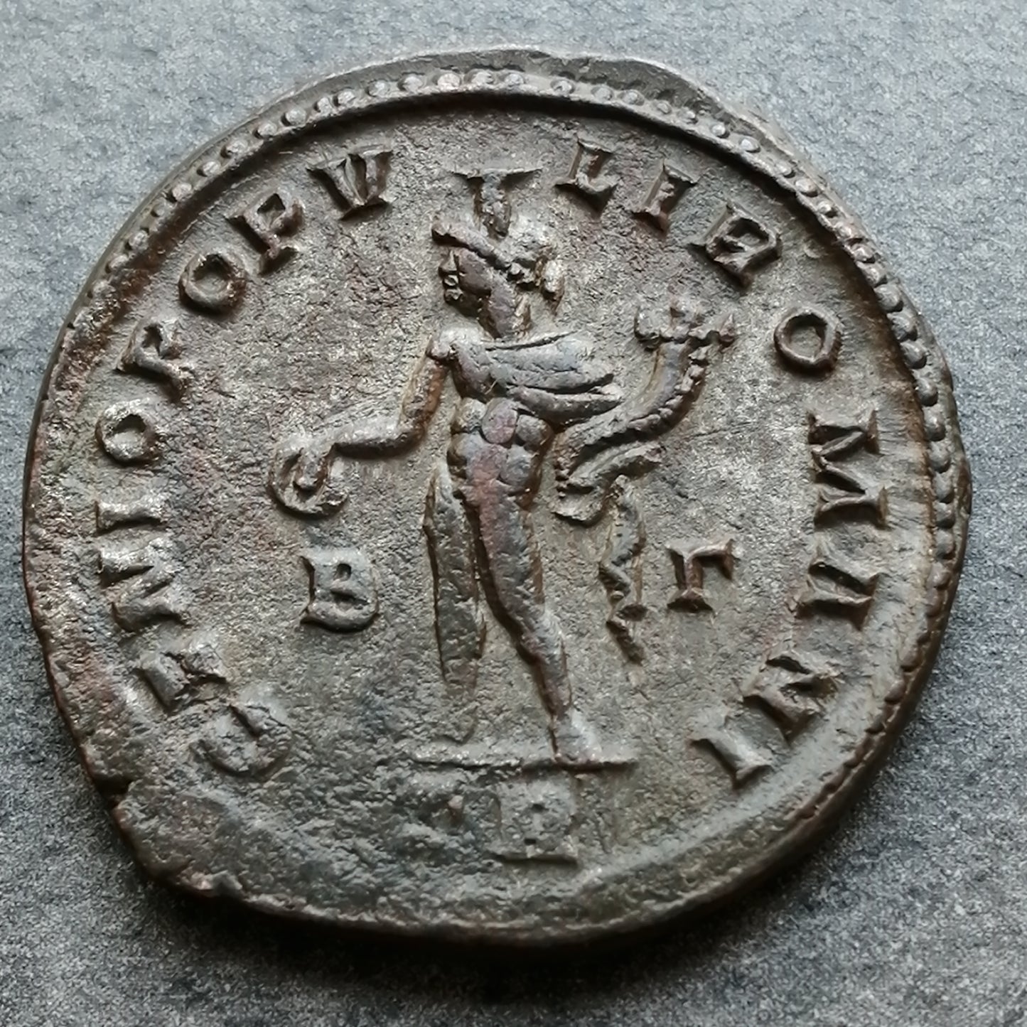 Dioclétien (285-305) Follis Genio Populi Romani Trêves 9.60 gr 28 mm