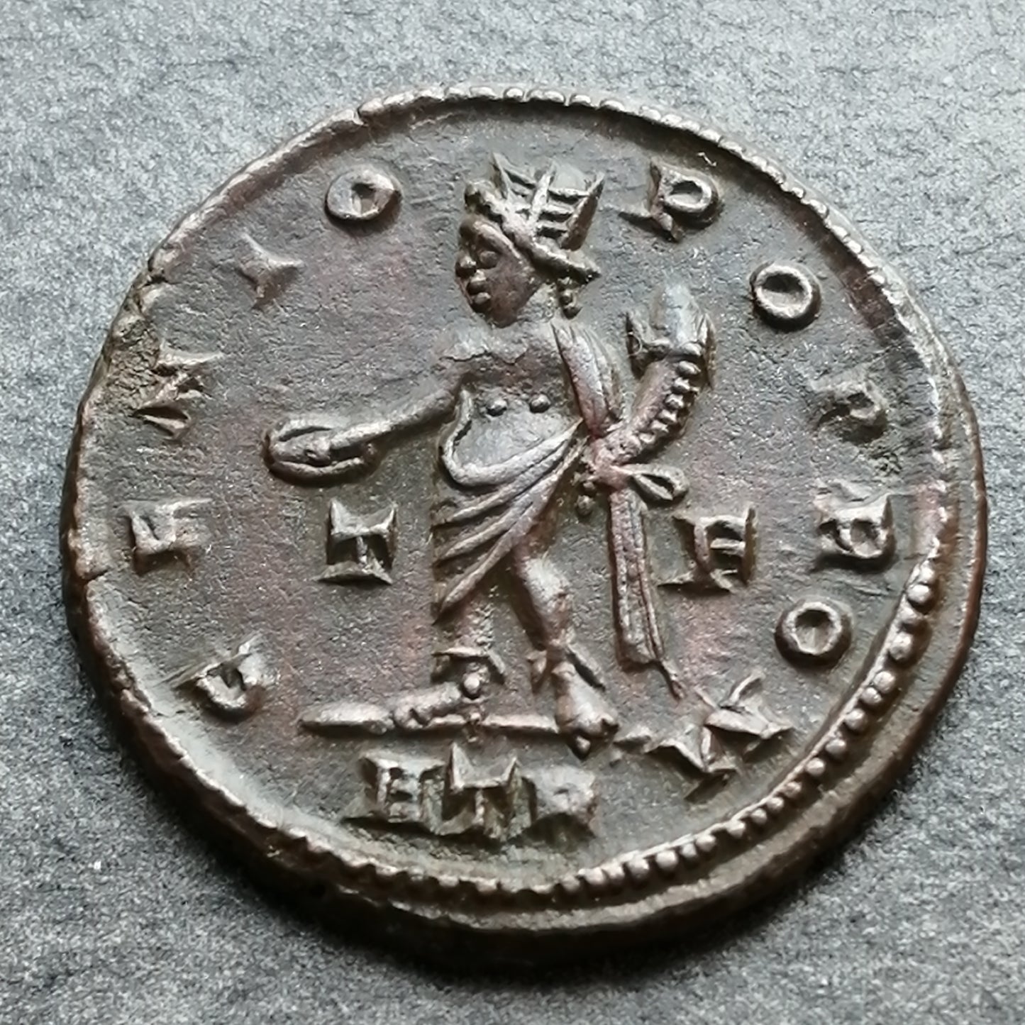 Licinius (308-324) Follis Genio Pop Rom Trêves 3.75 gr 20 mm