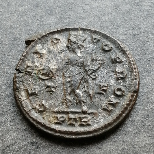 Licinius (308-324) Follis Genio Pop Rom Trêves 3.36 gr 21 mm