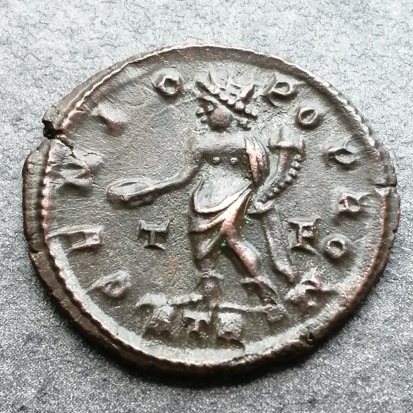 Licinius (308-324) Follis Genio Pop Rom Trêves 3.31 gr 21 mm