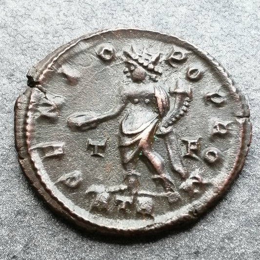 Licinius (308-324) Follis Genio Pop Rom Trêves 3.31 gr 21 mm