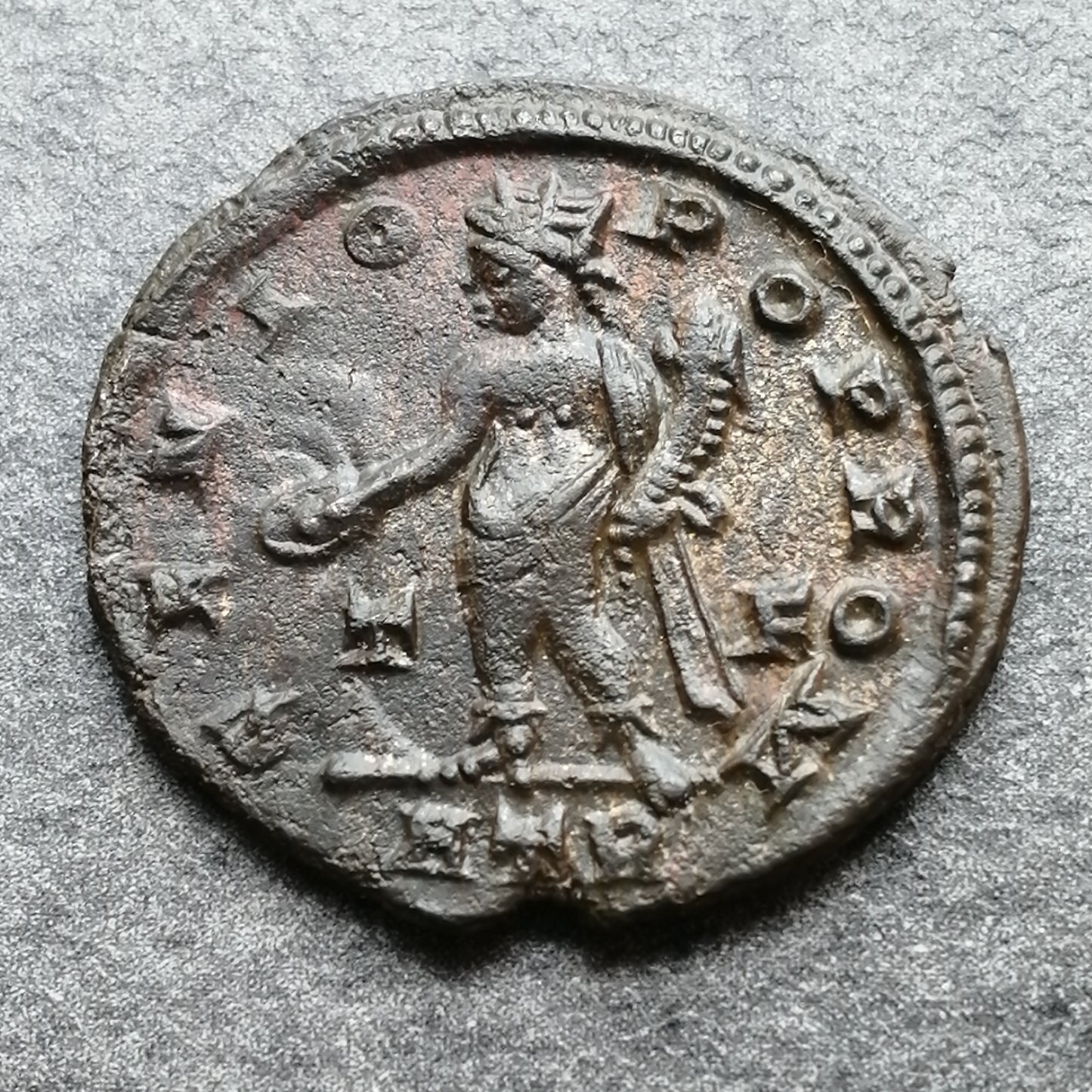Licinius (308-324) Follis Genio Pop Rom Trêves 2.97 gr 20.5 mm
