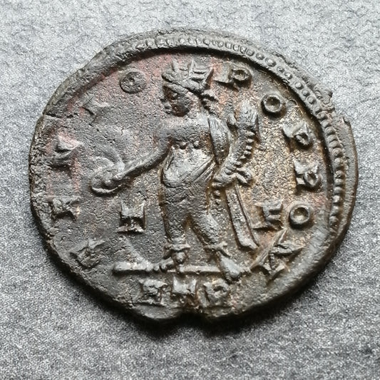 Licinius (308-324) Follis Genio Pop Rom Trêves 2.97 gr 20.5 mm
