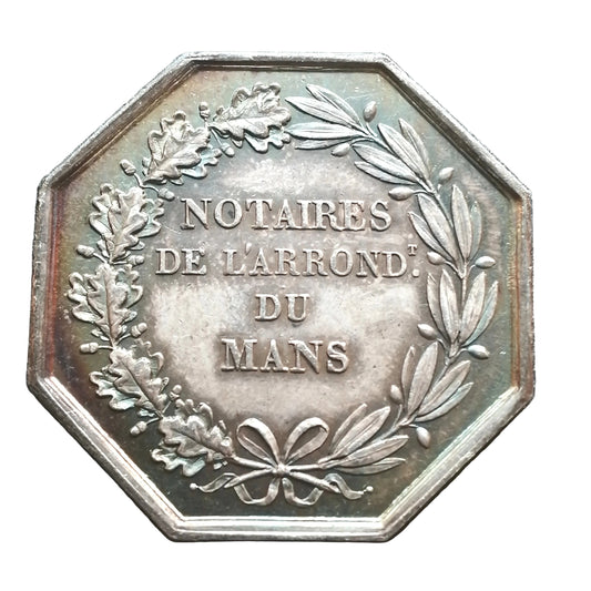 Jeton Notaires du Mans Argent 11.26 gr 29 mm