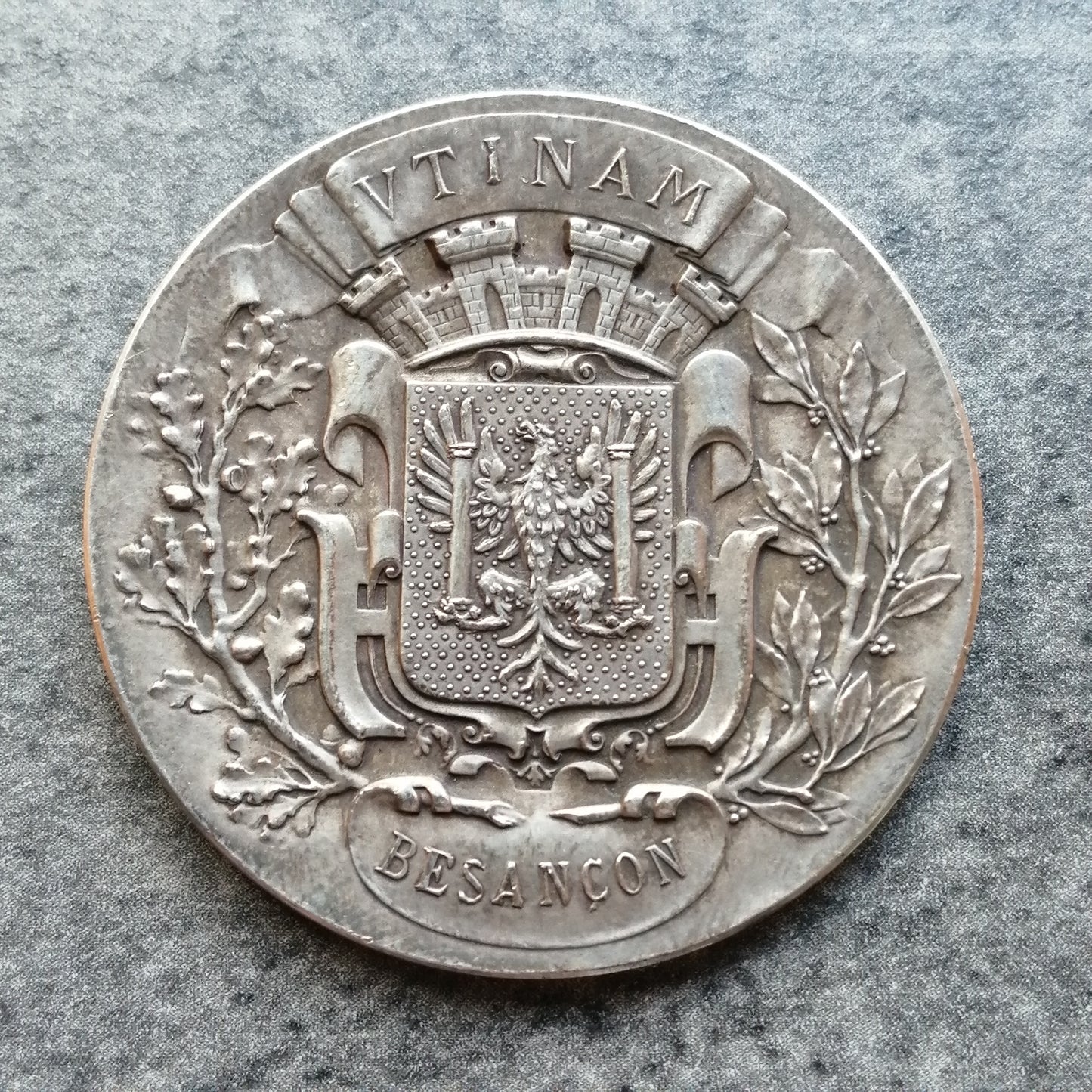 Jeton Caisse d'épargne et de prévoyance de Besançon 1835 Argent 35.5 mm 20.53 gr