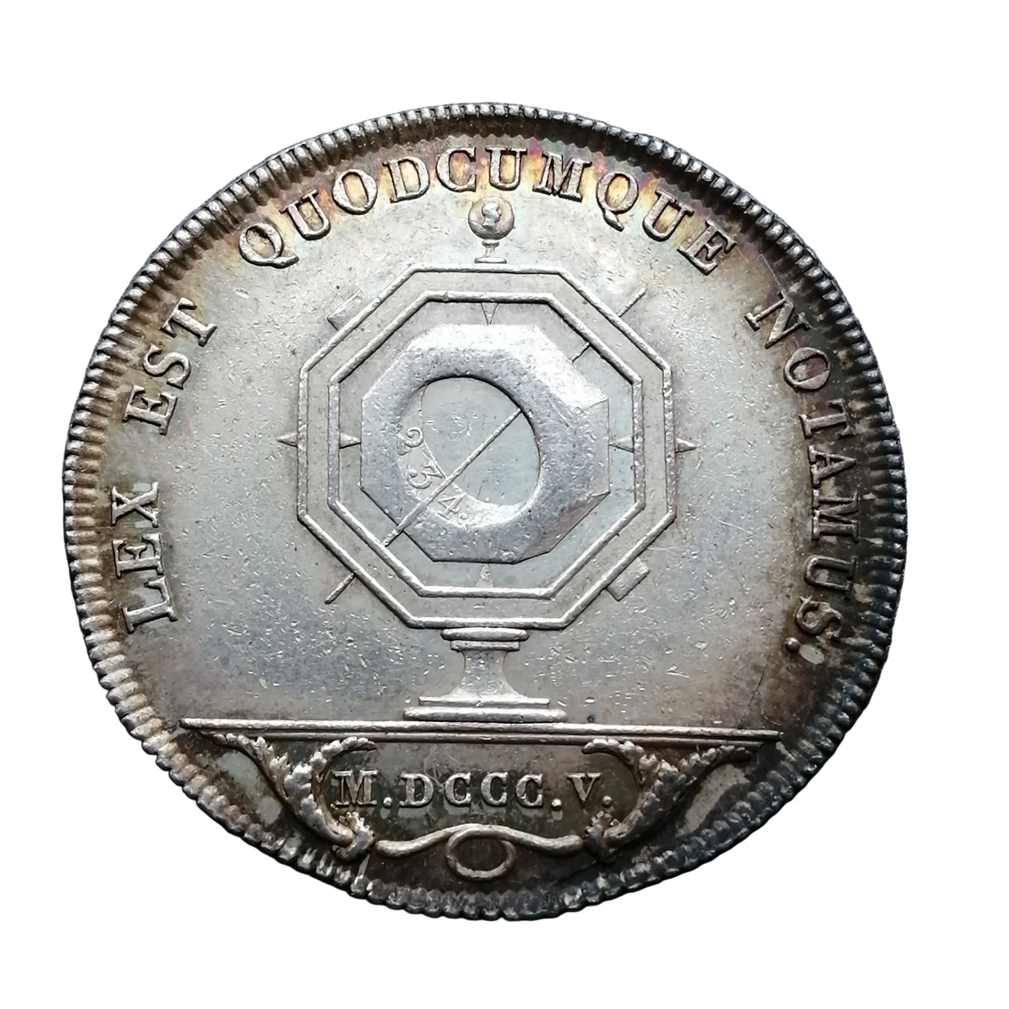 Jeton Notaires de l'arrondissement de Lyon 1805 Argent 11.65 gr 31.5 mm