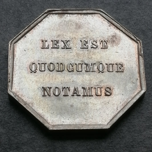 Jeton Notaires de Lesparre Gironde Argent 10.64 gr 25 mm