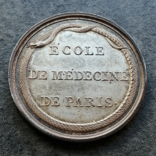 Jeton Ecole de médecine de Paris Argent 29 mm 12.20 gr