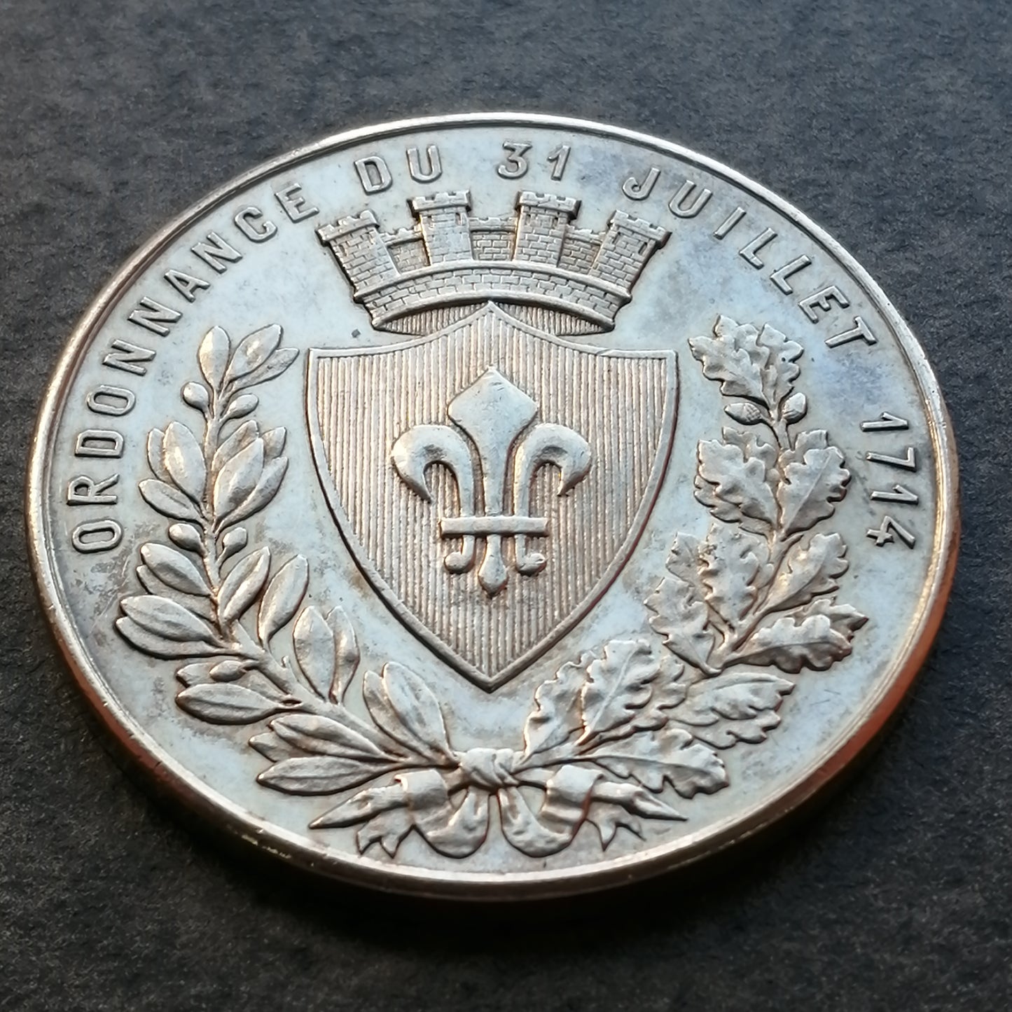 Jeton Chambre de Commerce de Lille Argent 21.60 gr 37 mm