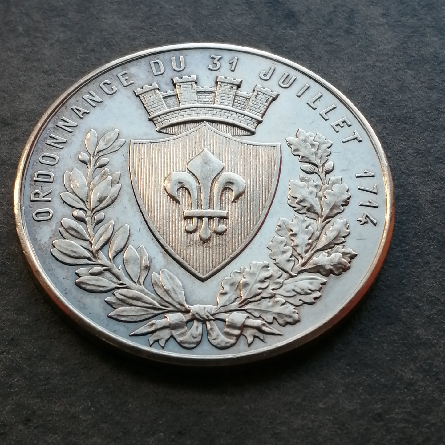 Jeton Chambre de Commerce de Lille Argent 21.28 gr 37 mm