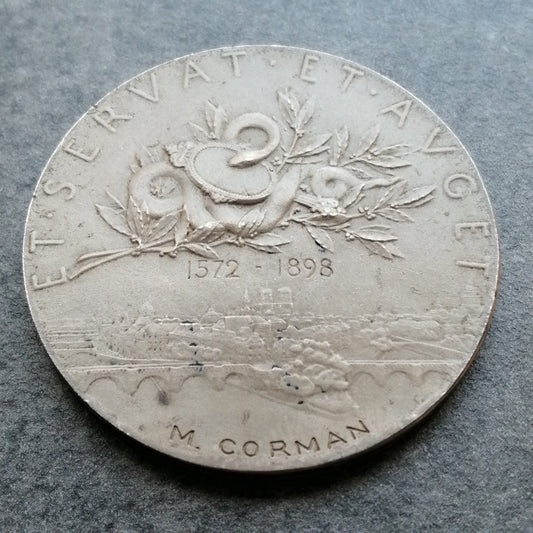 Jeton Agents de Change de Paris Bronze Argenté 23.61 gr 36 mm