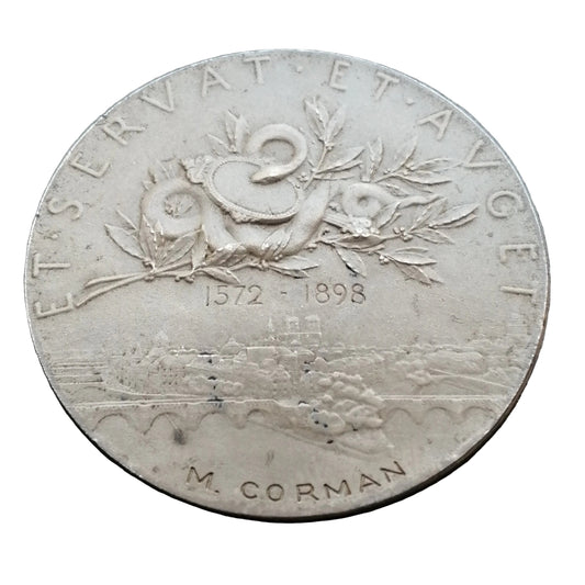 Jeton Agents de Change de Paris Bronze Argenté 23.61 gr 36 mm