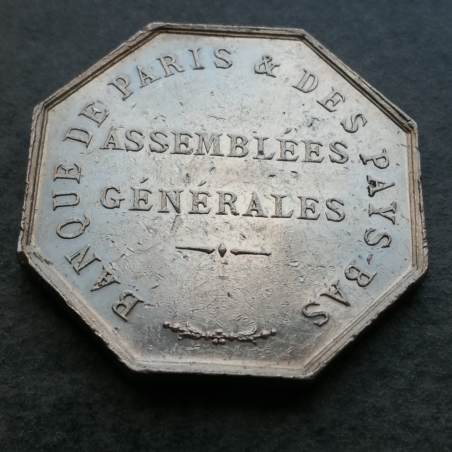 Jeton Banque de Paris et des Pays Bas Argent 21.83 gr 36 mm