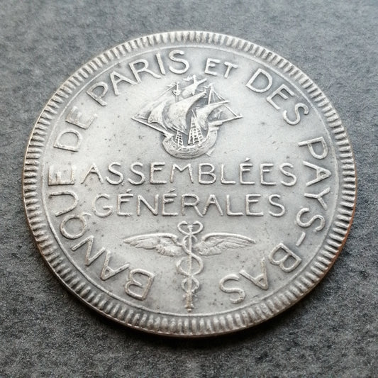 Jeton Banque de Paris et des Pays-Bas Argent 17.30 gr 36 mm